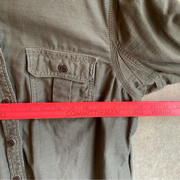 Duluth Trading Co. Women's Heavyweight Canvas Work Shirt Sz L Button Cotton - Picture 7 of 10